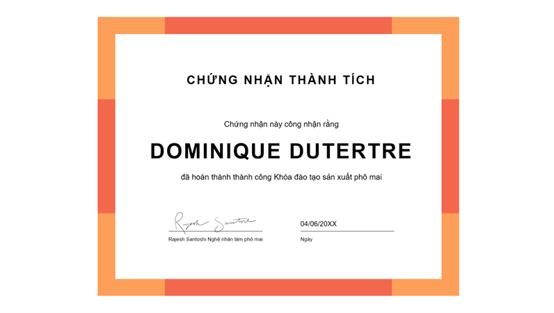 Chứng nhận thành tích (màu lam) Chứng nhận thành tích (màu lam)