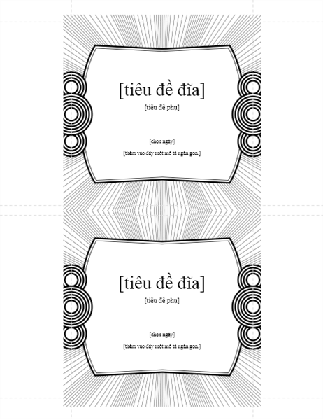 Nhãn chèn CD Nhãn chèn CD