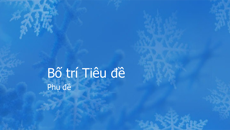 Trang chiếu trong mẫu thiết kế bông tuyết Trang chiếu trong mẫu thiết kế bông tuyết