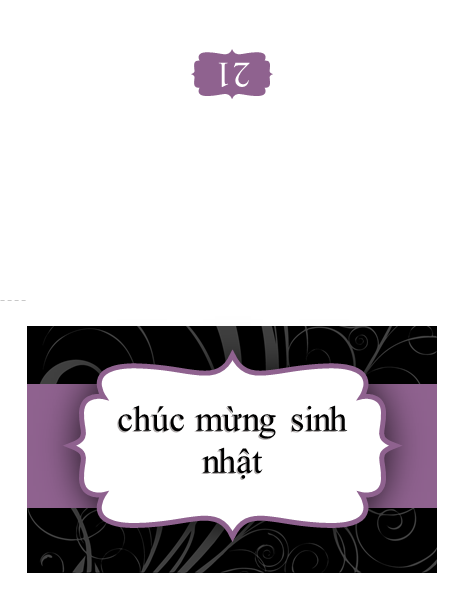 Thiệp sinh nhật (thiết kế hình ruy-băng màu tím) Thiệp sinh nhật (thiết kế hình ruy-băng màu tím)