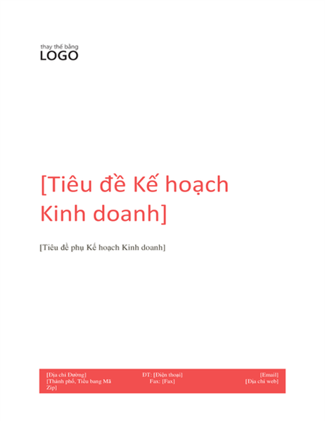 Kế hoạch kinh doanh (Thiết kế màu đỏ) Kế hoạch kinh doanh (Thiết kế màu đỏ)