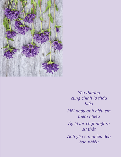 Thiệp Ngày lễ Tình nhân đậm chất thơ (gấp là tư) Thiệp Ngày lễ Tình nhân đậm chất thơ (gấp là tư)