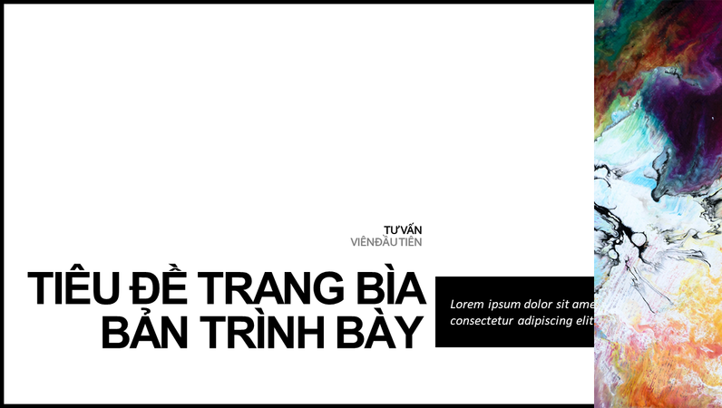 Bản trình bày màu tối giản Bản trình bày màu tối giản