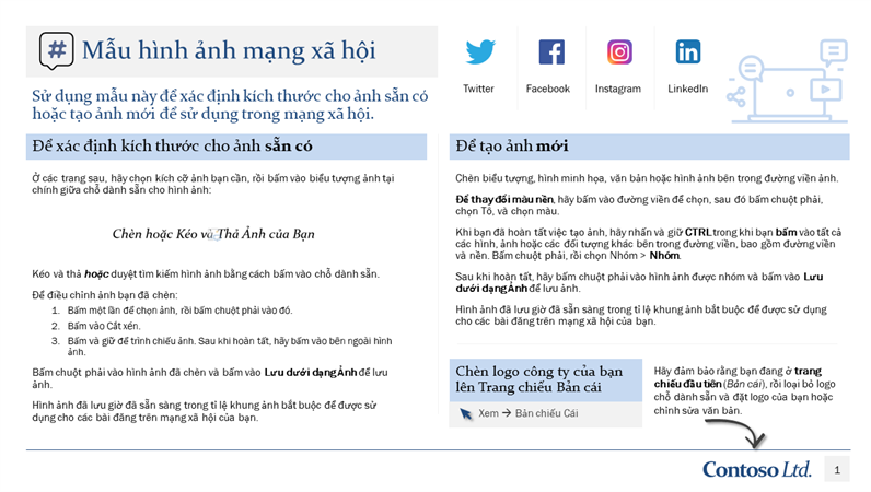 Mẫu hình ảnh mạng xã hội Mẫu hình ảnh mạng xã hội