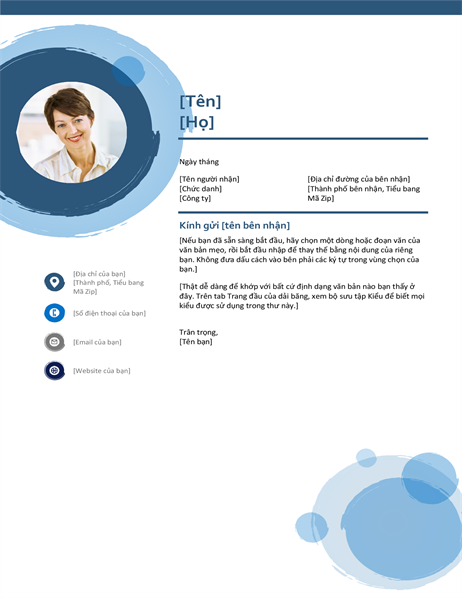 Thư giới thiệu cầu xanh lam Thư giới thiệu cầu xanh lam