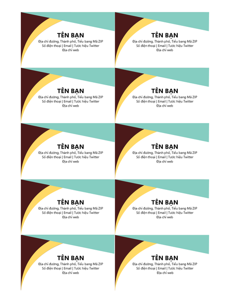 Danh thiếp tông màu tự nhiên Danh thiếp tông màu tự nhiên