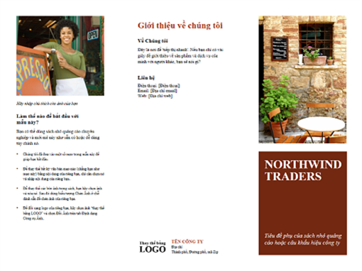 Sách nhỏ gấp ba dành cho doanh nghiệp Sách nhỏ gấp ba dành cho doanh nghiệp