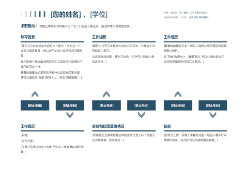 简历(时间表) 简历(时间表)
