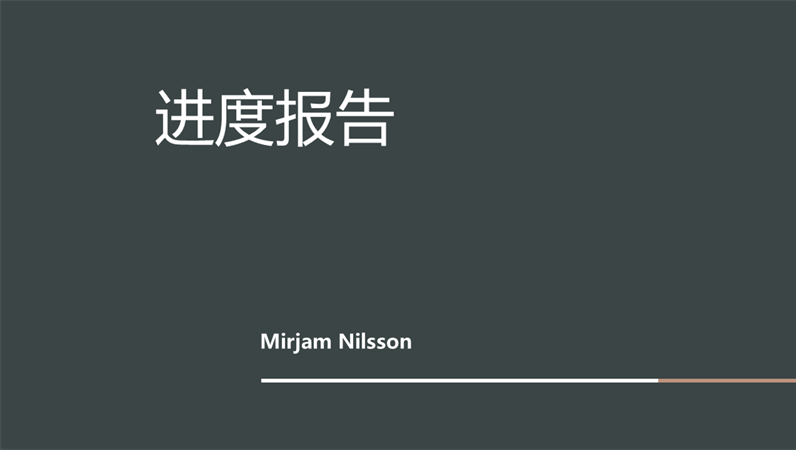报告进度或状态演示文稿 报告进度或状态演示文稿
