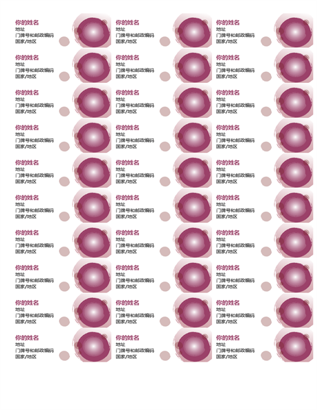 玫瑰色套件标签(每页 30 张) 玫瑰色套件标签(每页 30 张)