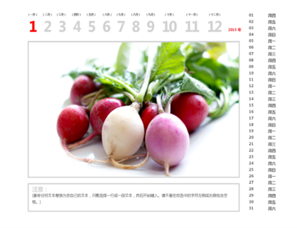2015 年照片日历 2015 年照片日历